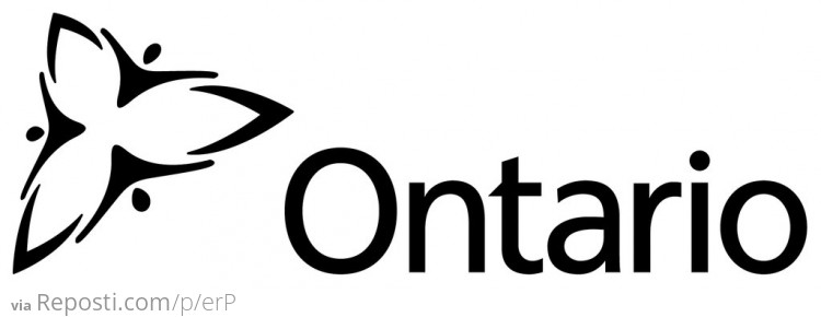 Ontario's logo is its official flower, the trillium