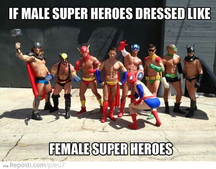 Super Heros Dressed