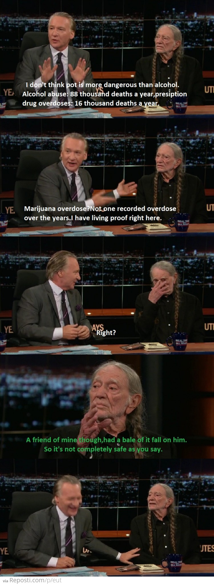 Willie Nelson on the dangers of Marijuana
