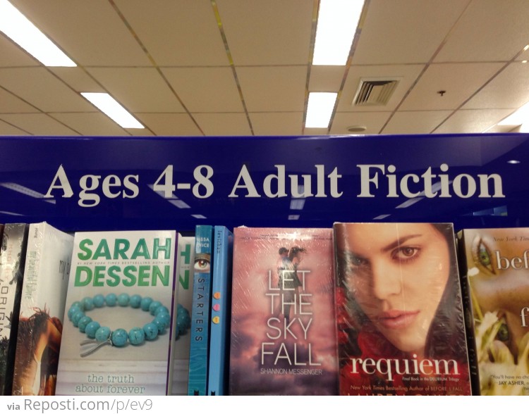 Ages 4-8 Adult Fiction