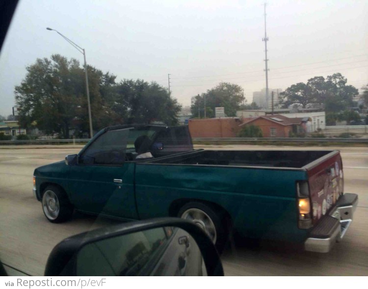 Convertible 90's Nissan Pickup