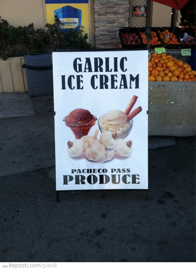 Garlic Ice Cream