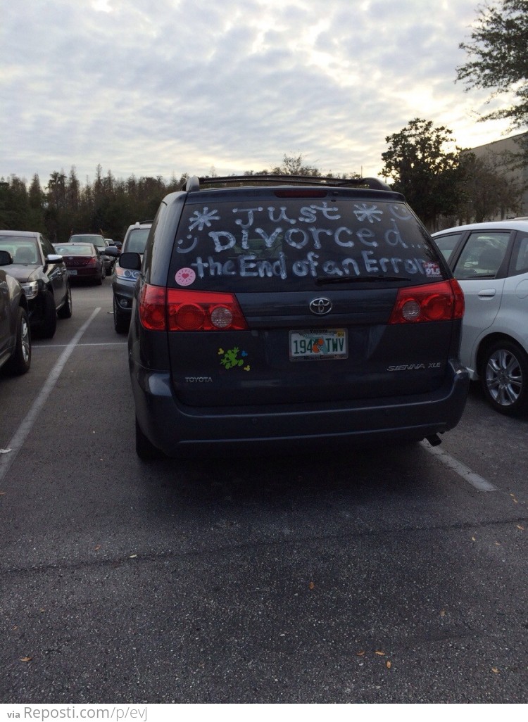 Just divorced!