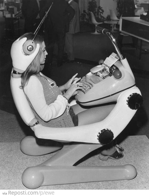 Typist of the Future - circa 1970