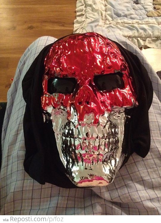 Mask build! I started a month before Halloween so I went shopping for a mask that would work.