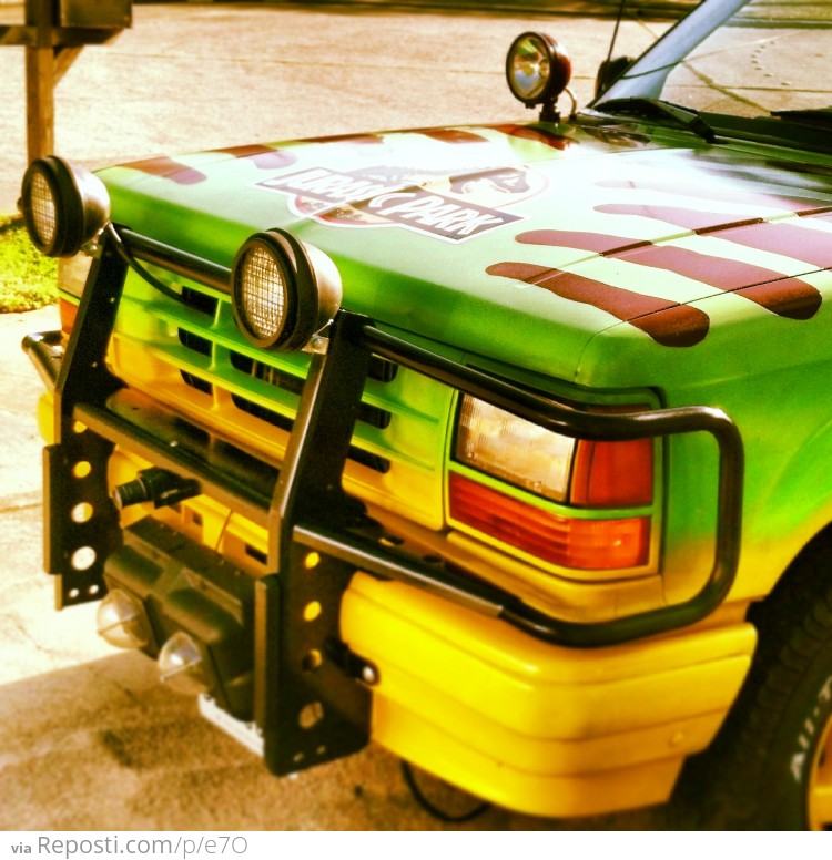 ###My Jurassic Park Explorer replica.

Finally found the EXACT right brush guard and just installed it!

