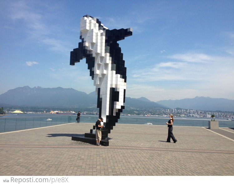 Pixelated Killer Whale