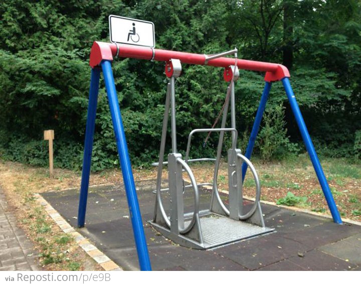 Wheelchair swing