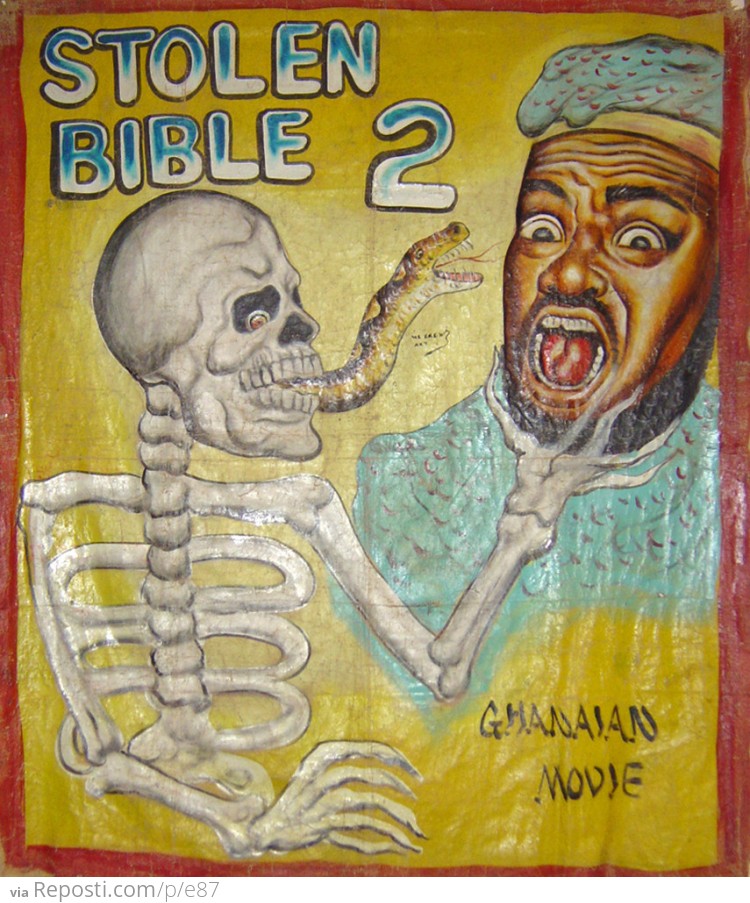 Movie poster in Ghana