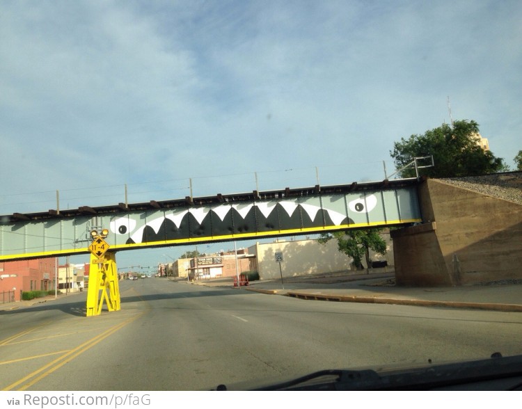 Trucks kept hittng this bridge