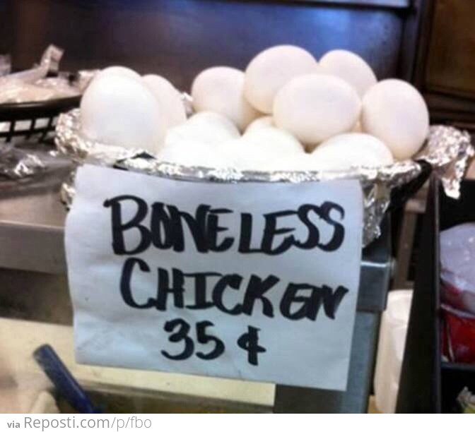 Boneless chicken
