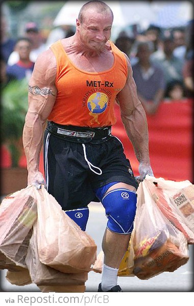 Carrying in groceries as a kid