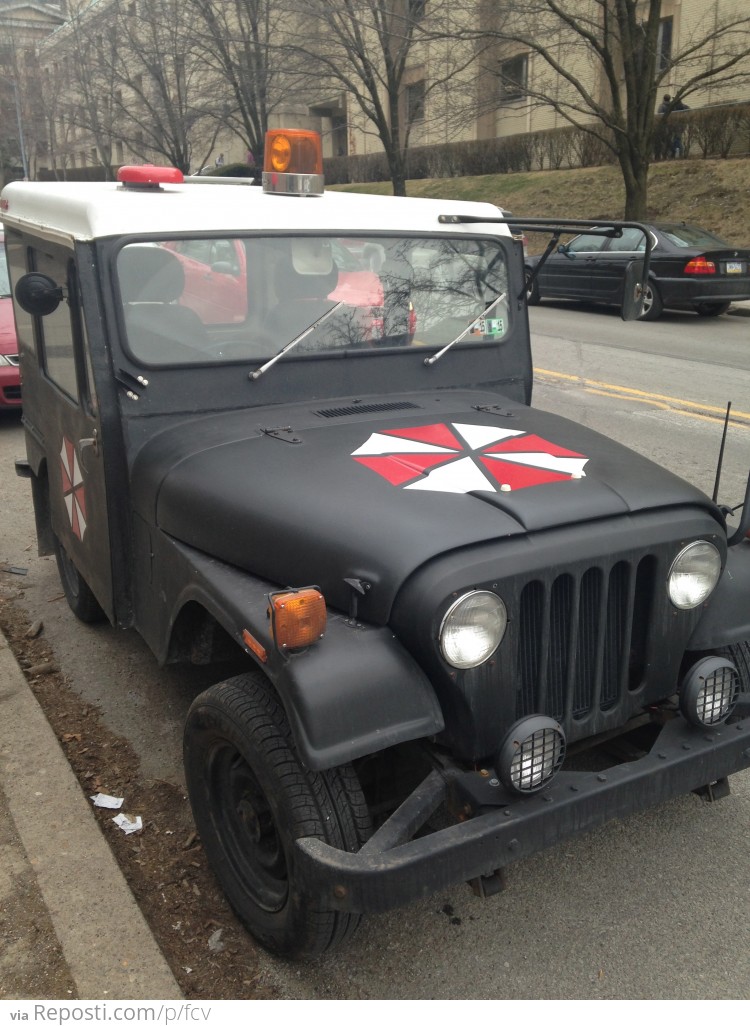 Saw this Jeep outside of the hospital