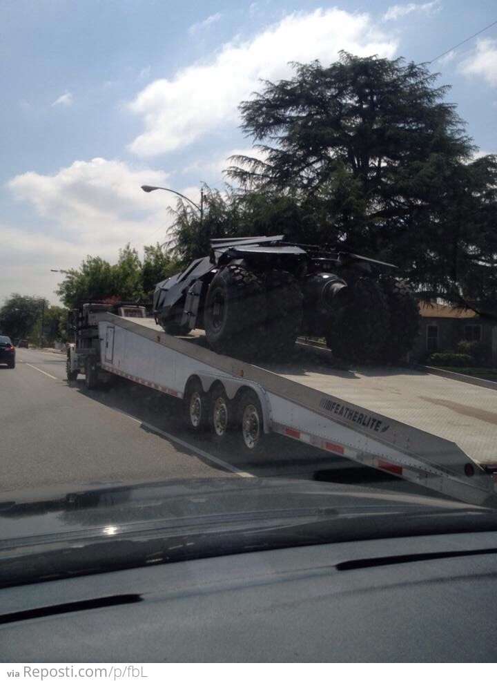 Bat-mobile getting repossessed