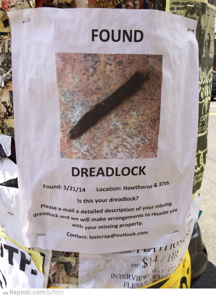 Found Dreadlock