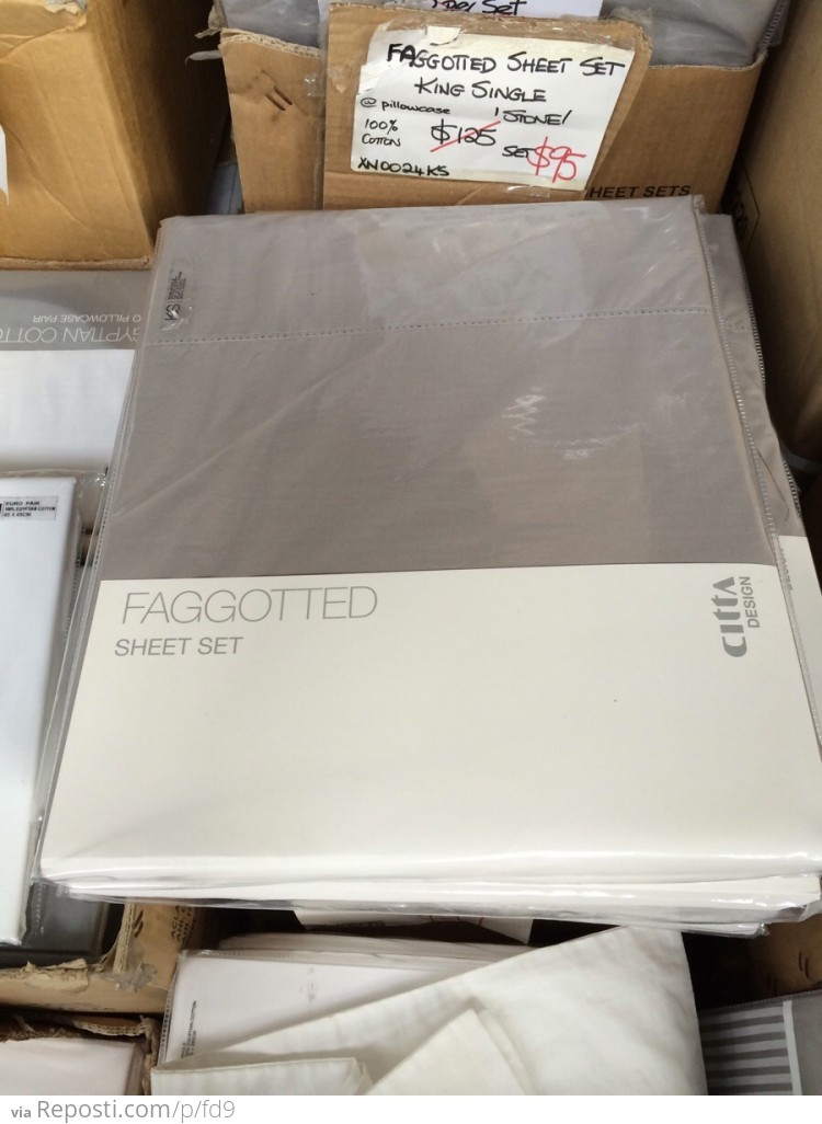 Faggotted Sheet Set