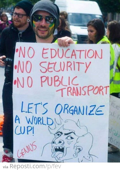 Protestor In Brazil