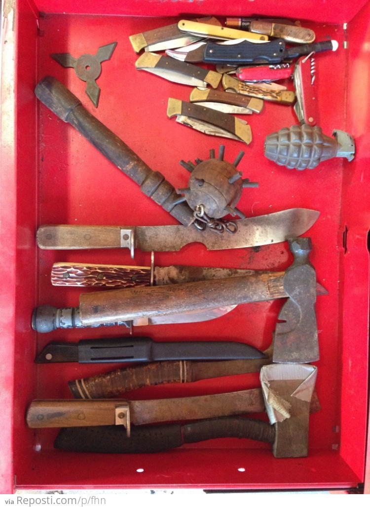 Confiscated weapons