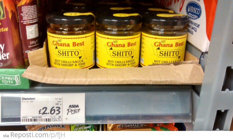 This supermarket sells The Best Shito