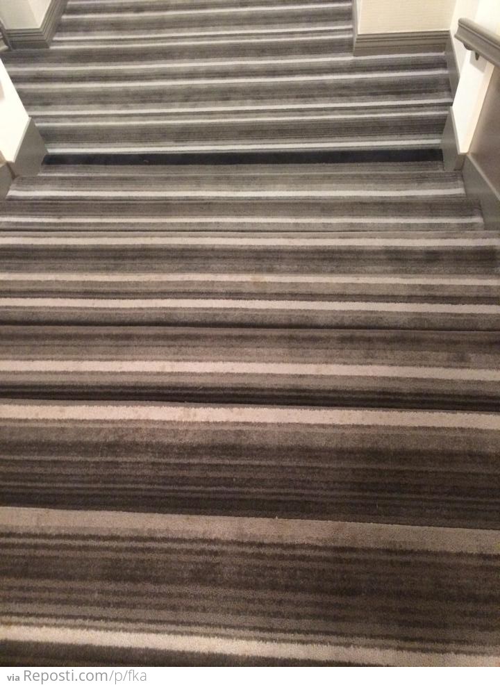 Poor Carpet Choice For Stairs