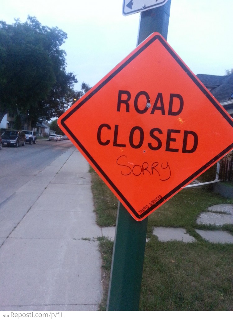 Construction Sign in Canada