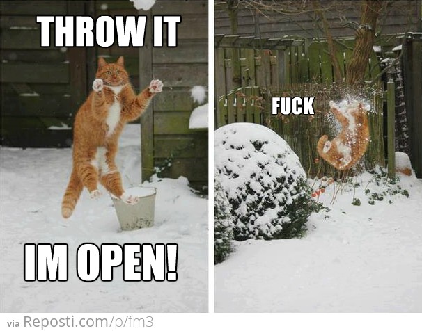 Throw it! I'm Open!