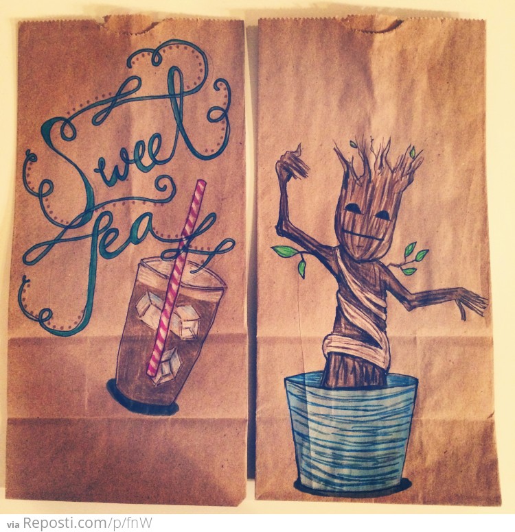 ###Sweet Tea and Groot
