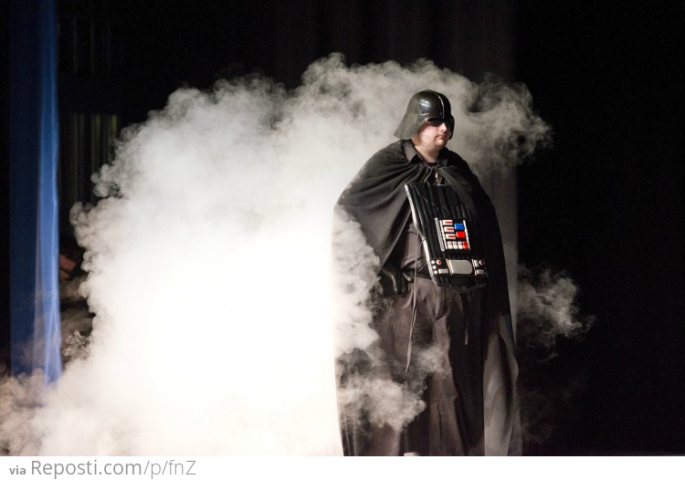 Special effects! Vader makes an entrance.