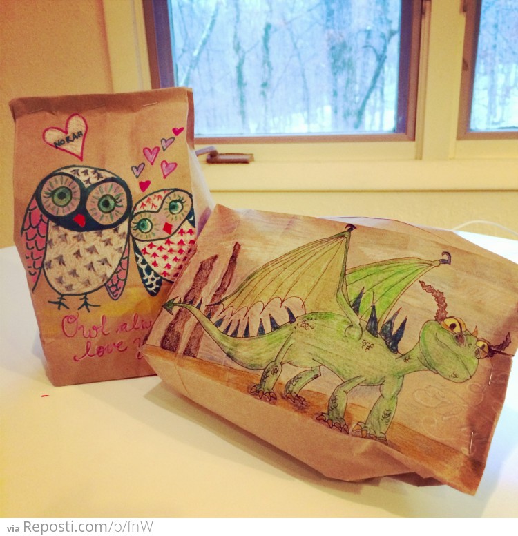 ###Owls and little "How to Train Your Dragon" dragon
