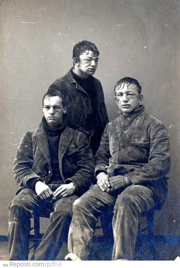 Princeton students after a snowball fight, 1893