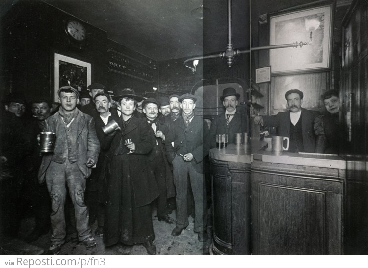 Interior of a London Pub, 1898