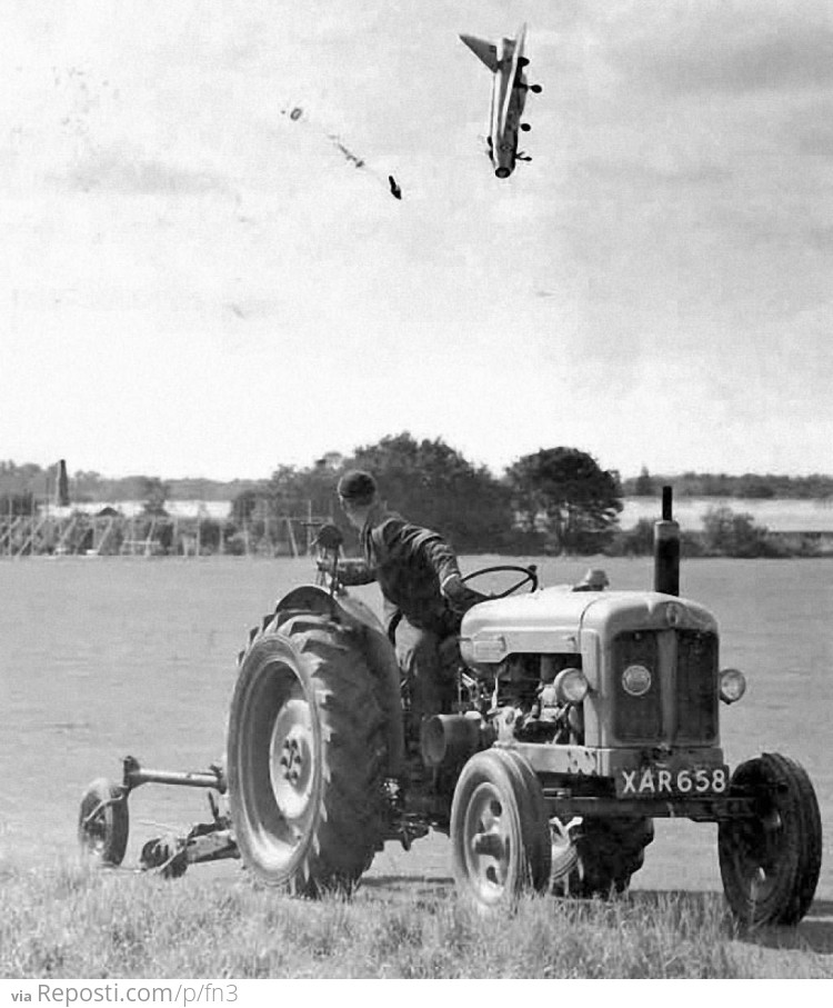 Test pilot George Aird – flying a English Electric Lightning F1