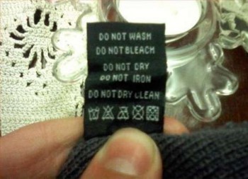 Do Not Wash