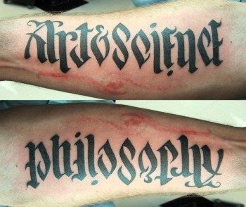 Art & Science - Philosophy Tattoo