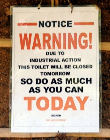 Toilet Will Be Closed