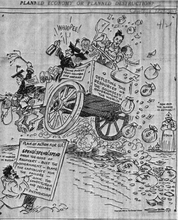 Editorial Cartoon - Circa 1934