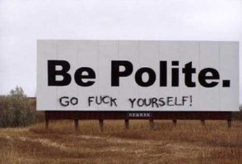 Be Polite Billboard