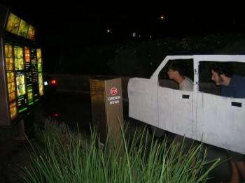 Fake Car Drive Through