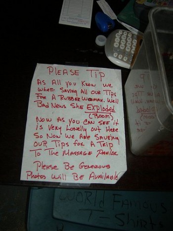 Clever Tipping Jar