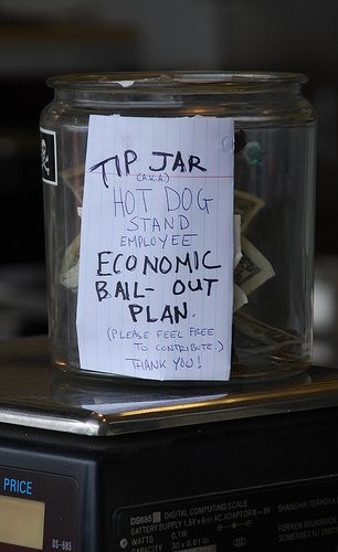Clever Tipping Jar