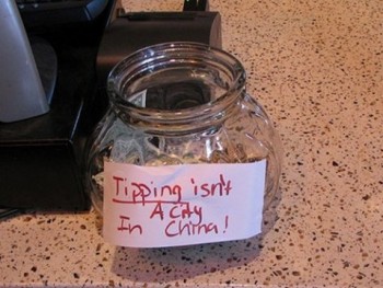 Clever Tipping Jar