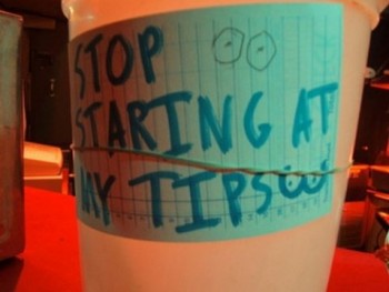 Clever Tipping Jar