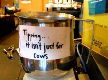 Clever Tipping Jar