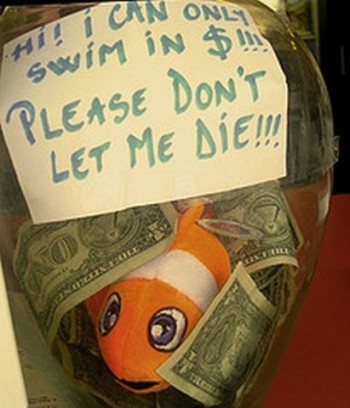 Clever Tipping Jar