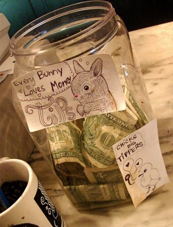 Clever Tipping Jar