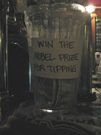 Clever Tipping Jar