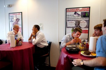 Obama and Biden Get Food