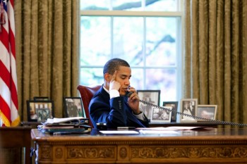 Obama On The Phone
