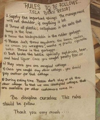 Isla Beach Resort Rules