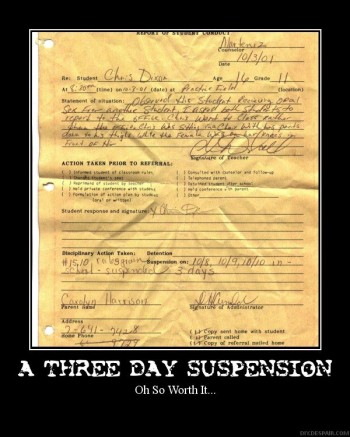 A Three Day Suspension